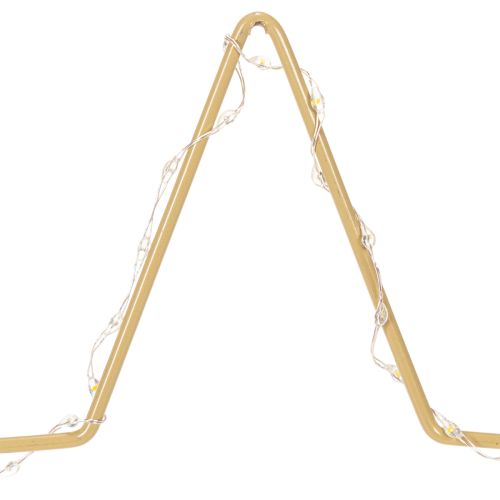 LED-Stern Tischdekoration Metall Gold 33 cm Batteriebetrieben Innenbereich | Floristik21.de
