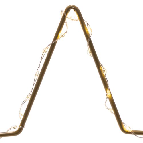 LED-Stern Tischdekoration Metall Gold 33 cm Batteriebetrieben Innenbereich | Floristik21.de