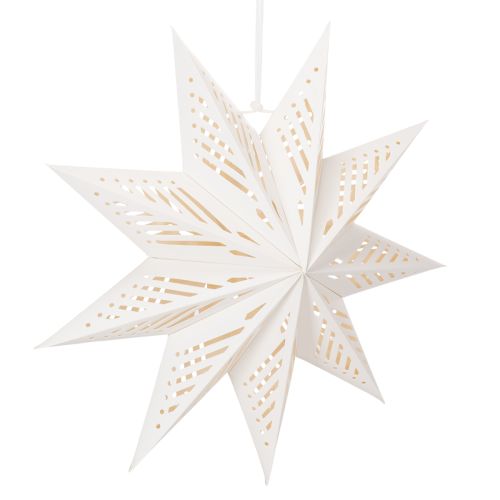 Artikel LED Weihnachtsstern aus Papier, Ø 38 cm, warmweiß, Indoor