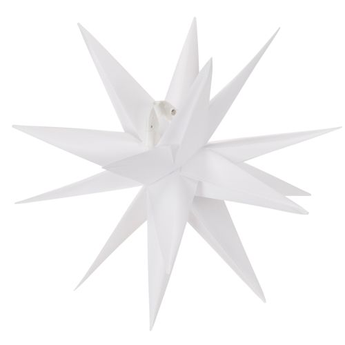 Deko LED Stern Kunststoff Warmweiß 40cm mit Timer Outdoor geschützt