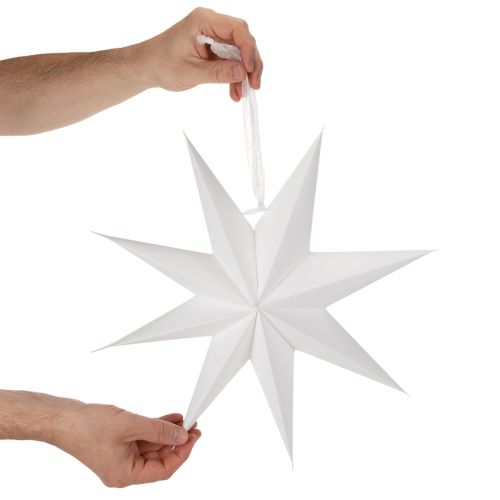 LED Stern Kunststoff 38cm Warmweiß mit Timer für geschützte Außenbereiche | Floristik21.de