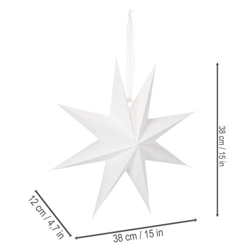 LED Stern Kunststoff 38cm Warmweiß mit Timer für geschützte Außenbereiche | Floristik21.de