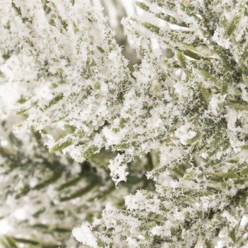 Künstlicher Tannenbaum beschneit mit 40 LED Lichtern und Jutesack, 85 cm | Floristik21.de
