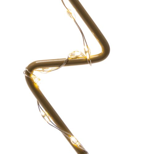 Weihnachtsbaum-Silhouette aus Metall mit 60 LED warmweiß, 37 cm für Innenbereich | Floristik21.de