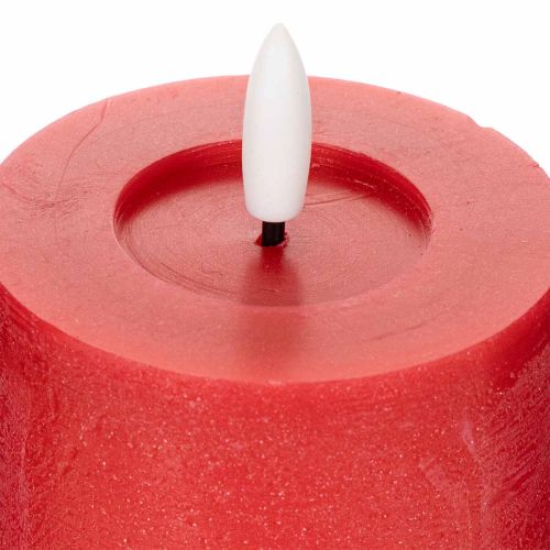 LED-Stumpenkerze aus