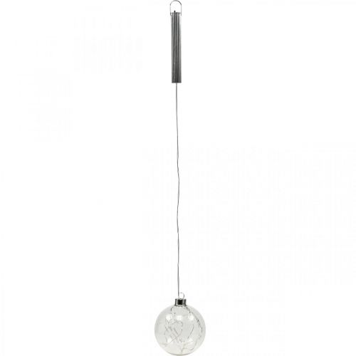 Floristik21 LED Weihnachtskugeln Glas Lichterkette Sterne Ø10cm 2St
