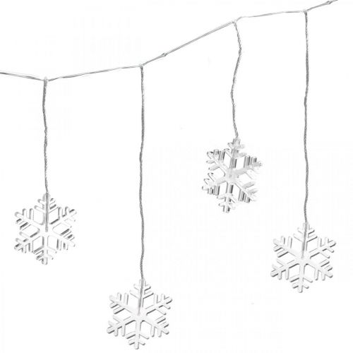 Floristik21 LED Fensterdeko Weihnachten Schneeflocken Warmweiß Für Batterie 105cm