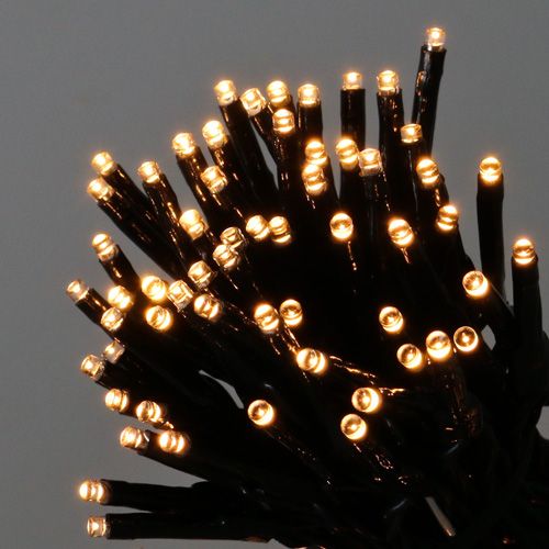 LED Reislichterkette 240er 18m schwarz/Warmweiß