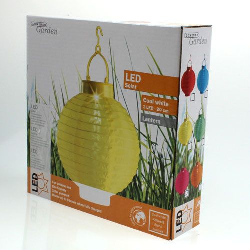 Artikel Lampion LED mit Solar 20cm Pink