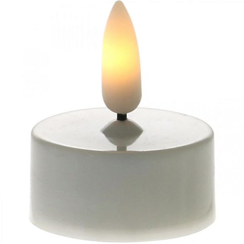 Artikel LED-Teelichter Warmweiß, LED-Lichter Flammeneffekt, künstliche Kerzen Ø3,6cm 6er-Set