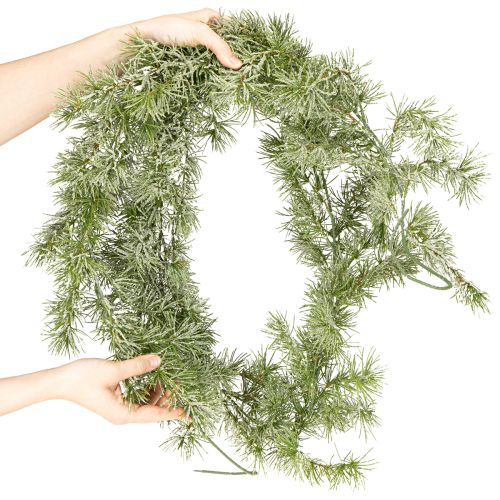 Artikel Dekorative Lärchengirlande 250cm - Künstliche Weihnachtsdeko in geeister Optik
