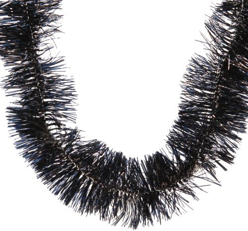 Artikel Lametta Girlande Schwarz 270cm Weihnachtsdekoration 2St