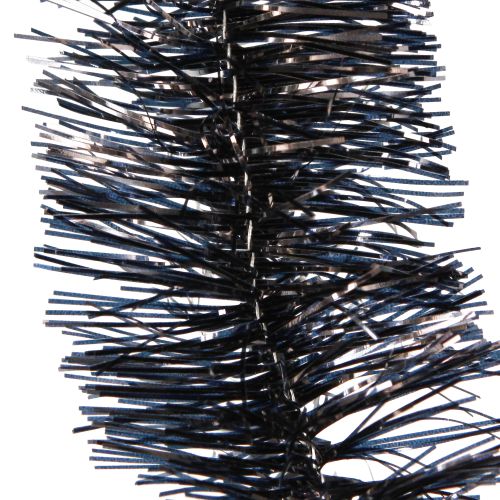 Artikel Lametta Girlande Schwarz 270cm Weihnachtsdekoration 2St