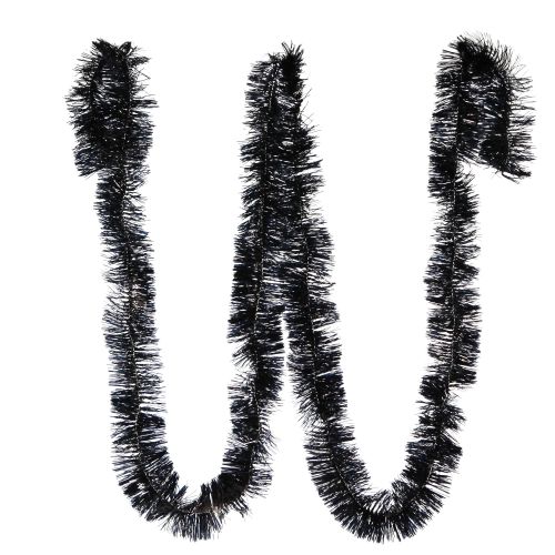 Artikel Lametta Girlande Schwarz 270cm Weihnachtsdekoration 2St