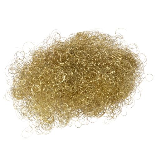 Gelocktes Lametta Gold 50g aus Kupferdraht einkaufen | Floristik21.de