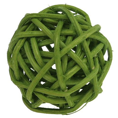 Floristik21 Lataball 3cm Grün gebleicht 72 St
