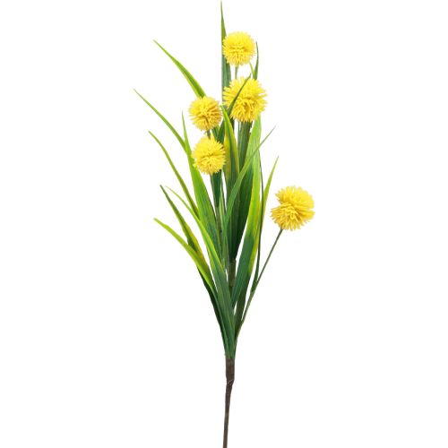 Kunstblumen Kugelblume Allium Zierlauch künstlich Gelb 45cm