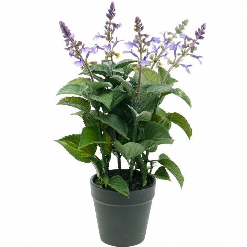 Künstlicher Lavendel im Topf, Lavendeltopf, Mediterrane Kunstpflanze Künstlicher Lavendel im Topf, Lavendeltopf, Mediterrane Kunstpflanze