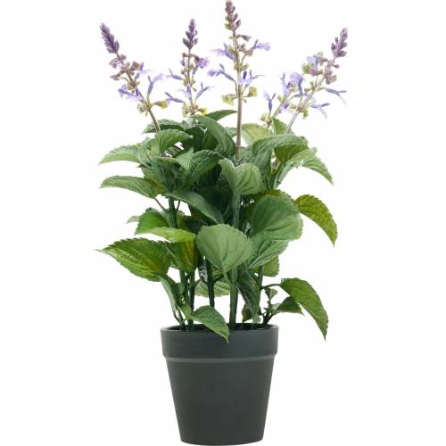 Künstlicher Lavendel im Topf, Lavendeltopf, Mediterrane Kunstpflanze