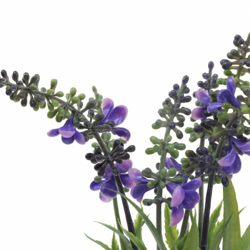 Floristik21 Lavendel Bund mit Gräsern künstlich 32cm