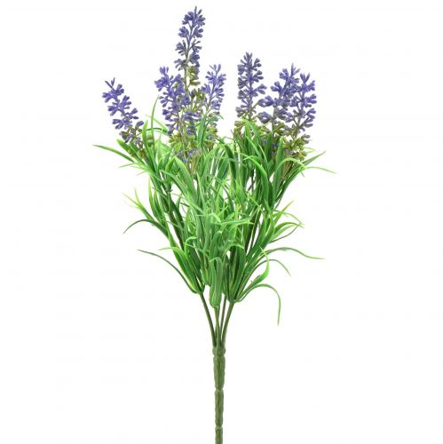 Künstlicher Lavendel Deko Lavendelzweige lila 33cm 4er Set für Floristen
