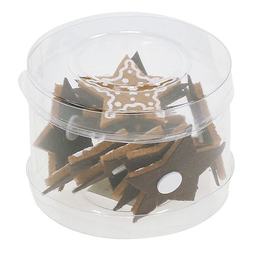 Floristik21 Lebkuchen Sterne 4,5cm zum Kleben 12 St