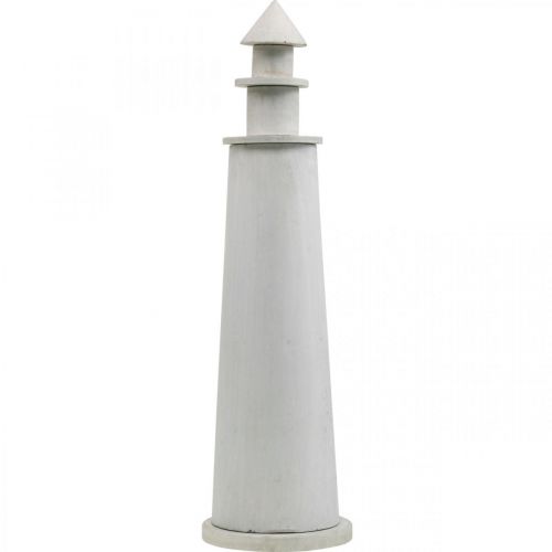 Artikel Leuchtturm Shabby Chic Creme Sommerdeko maritim Ø14,5cm H51cm