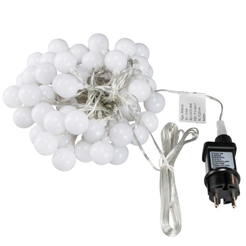 Artikel Lichterkette Kugeln Timer 60 LED Warmweiß innen außen 9m