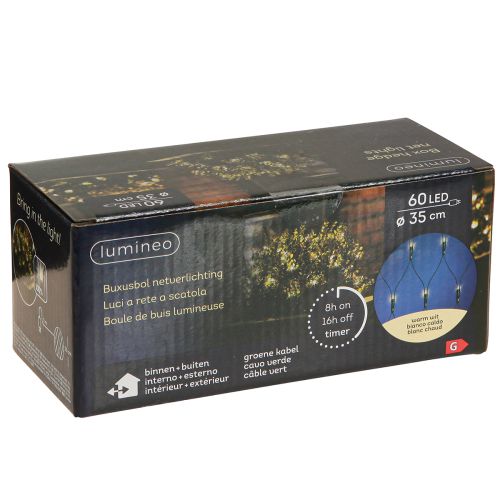 Artikel Lichternetz außen Buchsbaum Lichterkette 60 LED Ø35cm