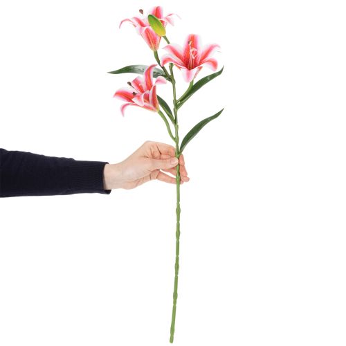 Artikel Künstliche Lilie 67cm im 2er-Set für elegante Dekoration in Rosa