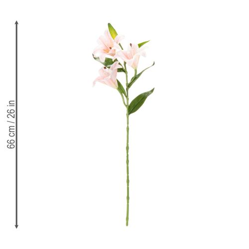 Artikel Künstliche Lilien Rosa 66cm – Edle Kunstblumen für Dekorationen im 2er-Set