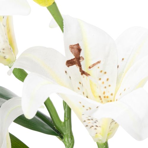 Artikel Künstliche Lilien 66 cm Weiß 2 Stück - Elegante Deko für Wohn- und Eventbereiche