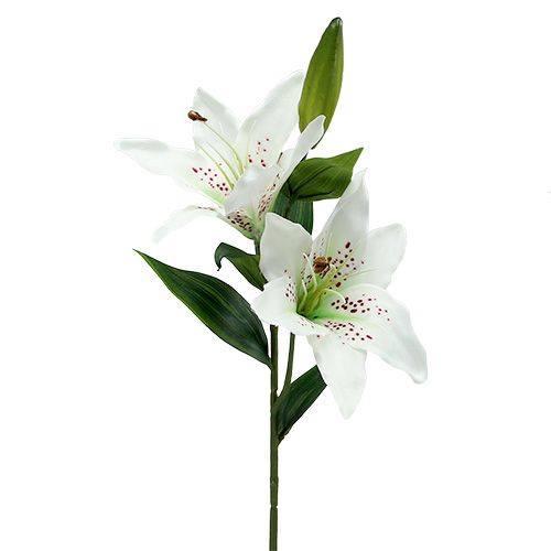 Lilie Seidenblume Kunstblume 75 cm N-12035-0 weiß F12 