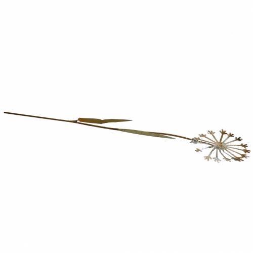 Floristik21 Gartenstecker Pusteblume Edelrost Metall Ø10 H49cm