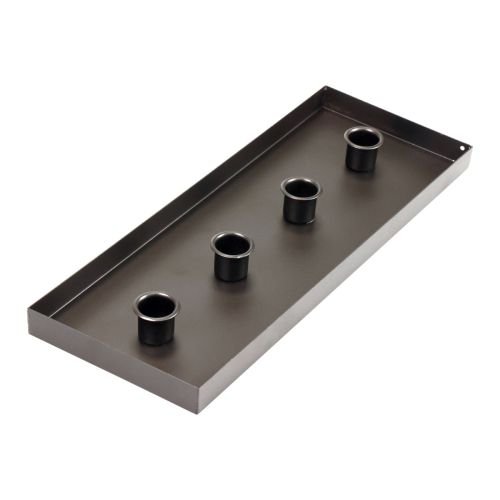 Artikel Kerzenhalter Metall Schwarz Kerzentablett 35x13x2cm