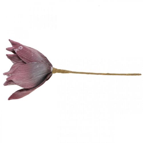 Kunstblume Magnolie Lila Foam Blume Ø10cm 6St