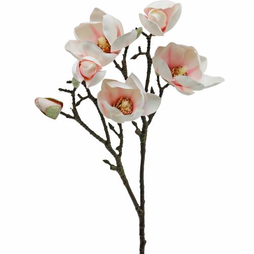 Floristik21.de Magnolienzweig Rosa Künstliche Magnolie Seidenblumen-11910