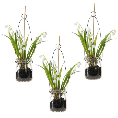 Artikel Maiglöckchen Glas Deko Frühling Künstlich H22cm