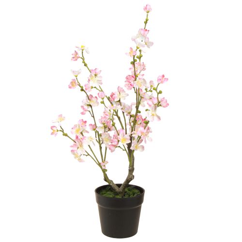 Artikel Mandelbaum Kunstpflanze mit Topf Rosa Weiß 74cm pflegeleicht realistisch