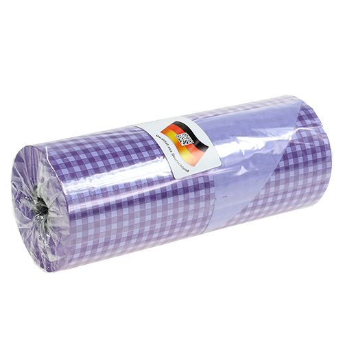 Artikel Manschetten Papier Karo Lila 25cm 100m