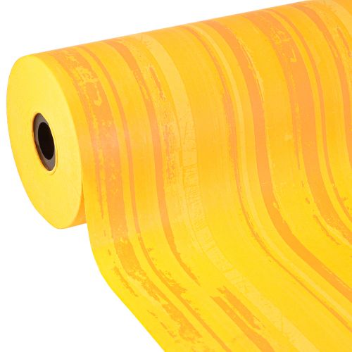 Manschettenpapier Blumenpapier Gelb Orange 37,5cm 100m - Ideal für Floristen
