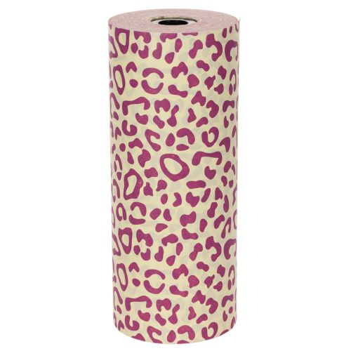 Manschettenpapier Leo-Motiv Lila 25 cm x 100 m aus Papier | Floristik21.de