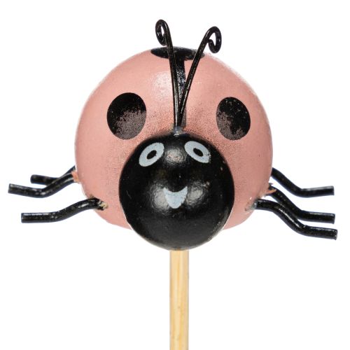 Artikel Marienkäfer Dekofiguren auf Holzstab – Fröhliche Frühlingsdeko für Blumentöpfe und Blumenarrangements 32cm, 16-teilig