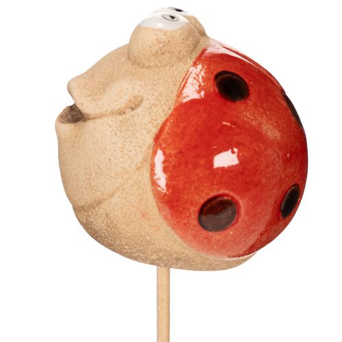 Artikel Marienkäfer Gartenstecker aus Keramik – Bunte Deko für Garten und Balkon, 25 cm hoch, 4er-Set