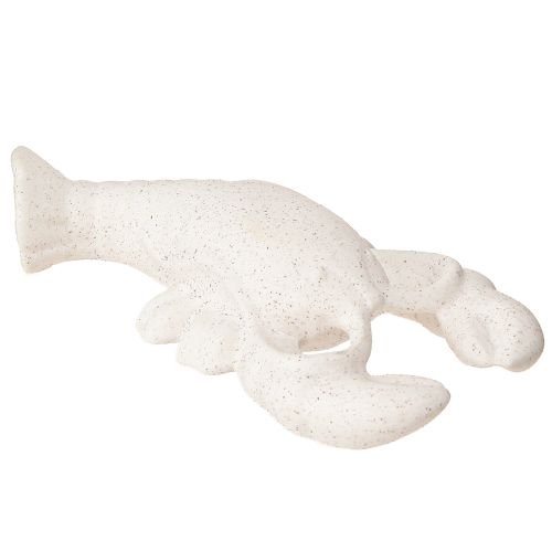 Floristik21 Maritime Keramik Dekofigur Hummer Weiß vielseitig kombinierbar 17,5×9×3cm