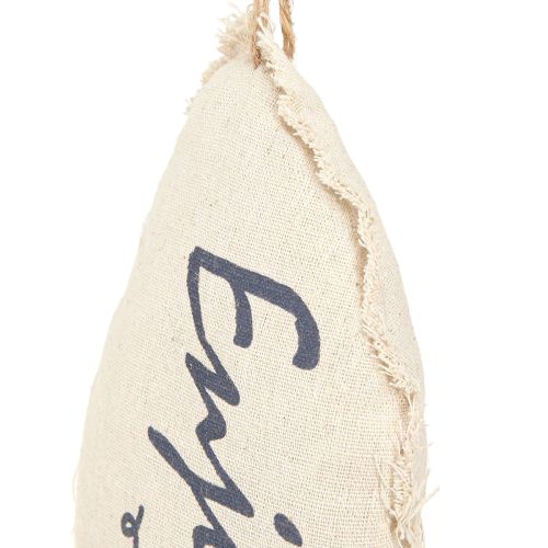 Artikel Maritime Deko Fisch aus Stoff mit Jutekordel 34×14,5 cm, 2er Set, natur
