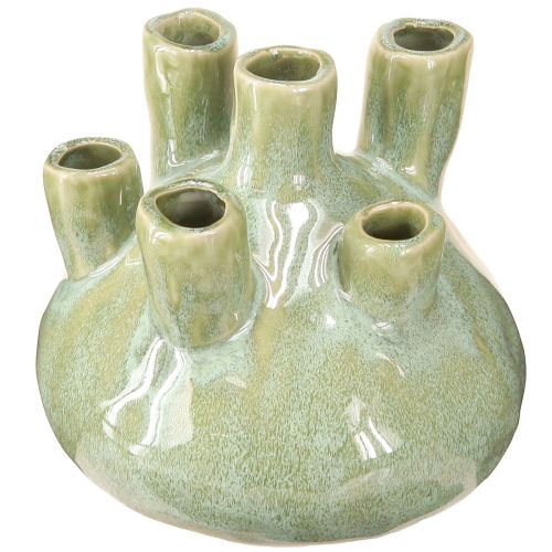 Artikel Maritime Deko Vase Korallen Design Hellgrün Ø14,5cm H14cm Dekoration