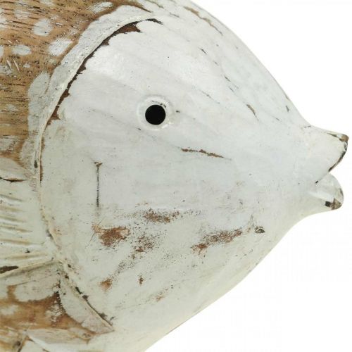 Floristik21 Maritime Deko Fisch Holz Holzfisch Shabby Chic  28x15cm