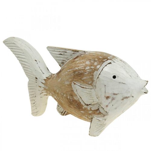 Floristik21 Maritime Deko Fisch Holz Holzfisch Shabby Chic  28x15cm