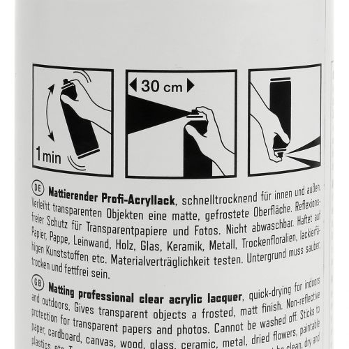 Floristik21 Mattspray Profi-Acryllack 400ml